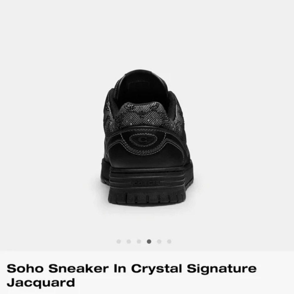 Coach Black Soho Sneakers with jacquard design - Picture 4 of 5